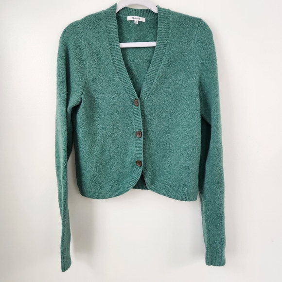 Madewell Sweaters - Madewell Haskell Crop Cardigan Sweater in Coziest Textured Yarn Medium